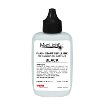 Trodat ml2oz-blk maxlight p?fyld bl?k 2oz flaskefarve sort sort