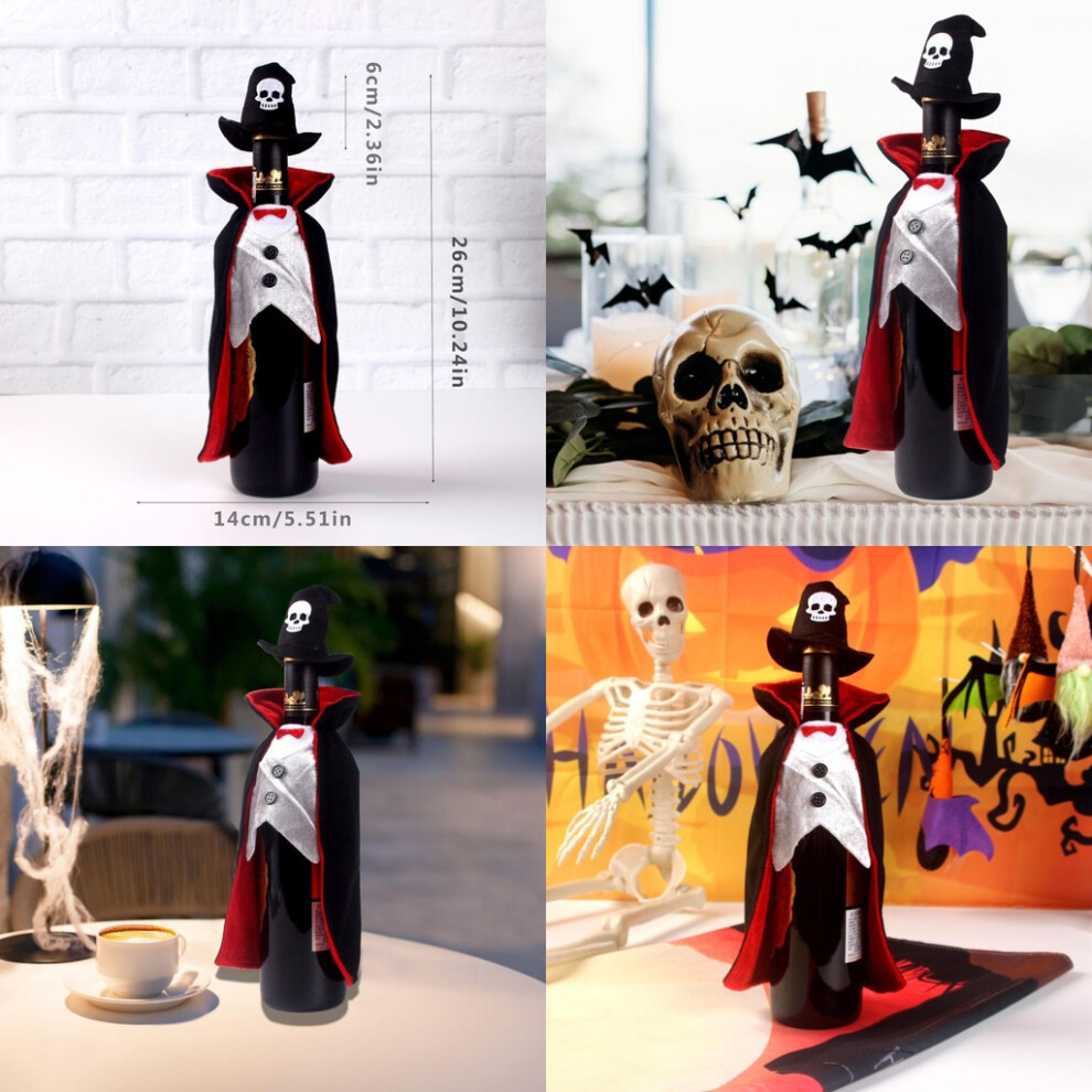 Halloween Vampire Cloak Wine Bottle Wrap Nonwoven Material Gifting Festives-image-OPC-PHZDR7X-NEW