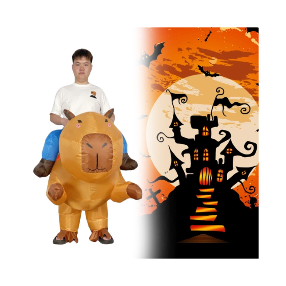 Animal Costume Capybara Inflatable Suit Cosplay Halloween Party Performance