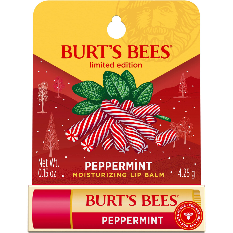 Burter Bin Burt's Bees Peppermint Lip Balm Blister For Unisex, 0.15 Ounce