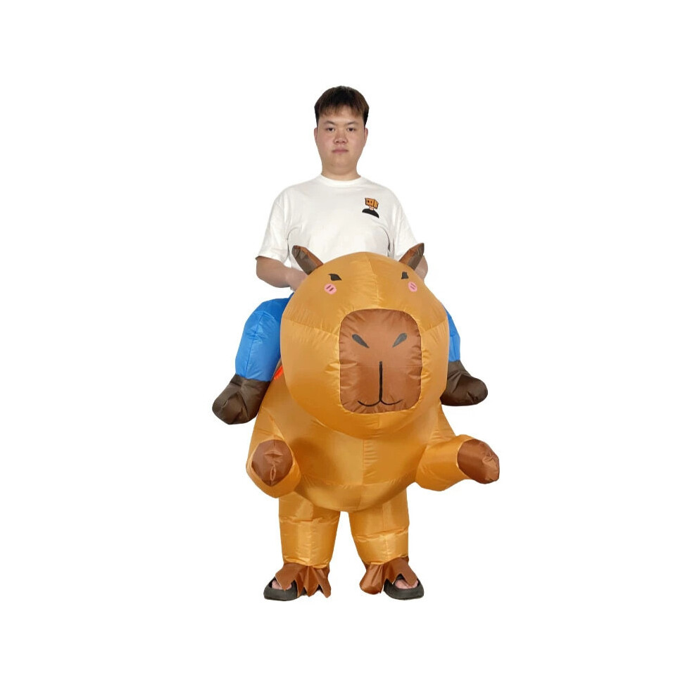 Animal Costume Capybara Inflatable Suit Cosplay Party Performance Halloween