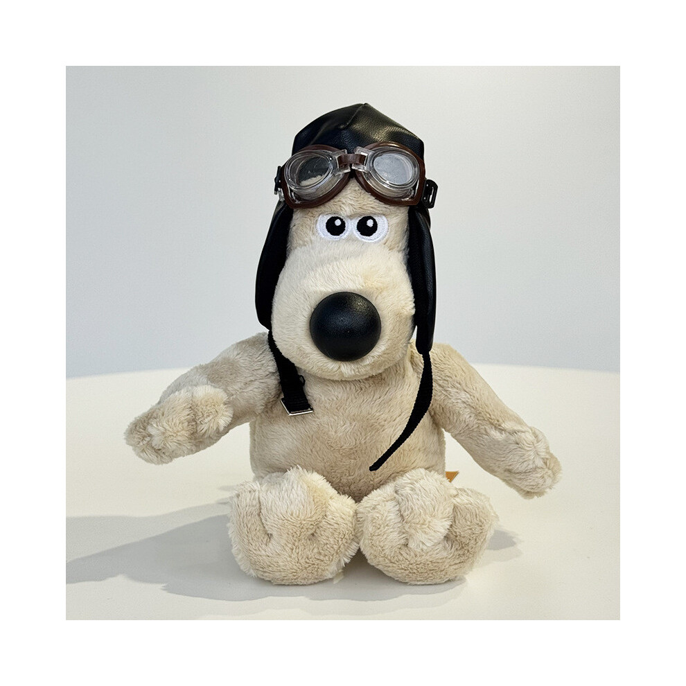 (Motorcycle Dog ) And Gromit Wallace Duck Tongue Hat And Motorcycle Hat Puppy Plush Gift For Doll