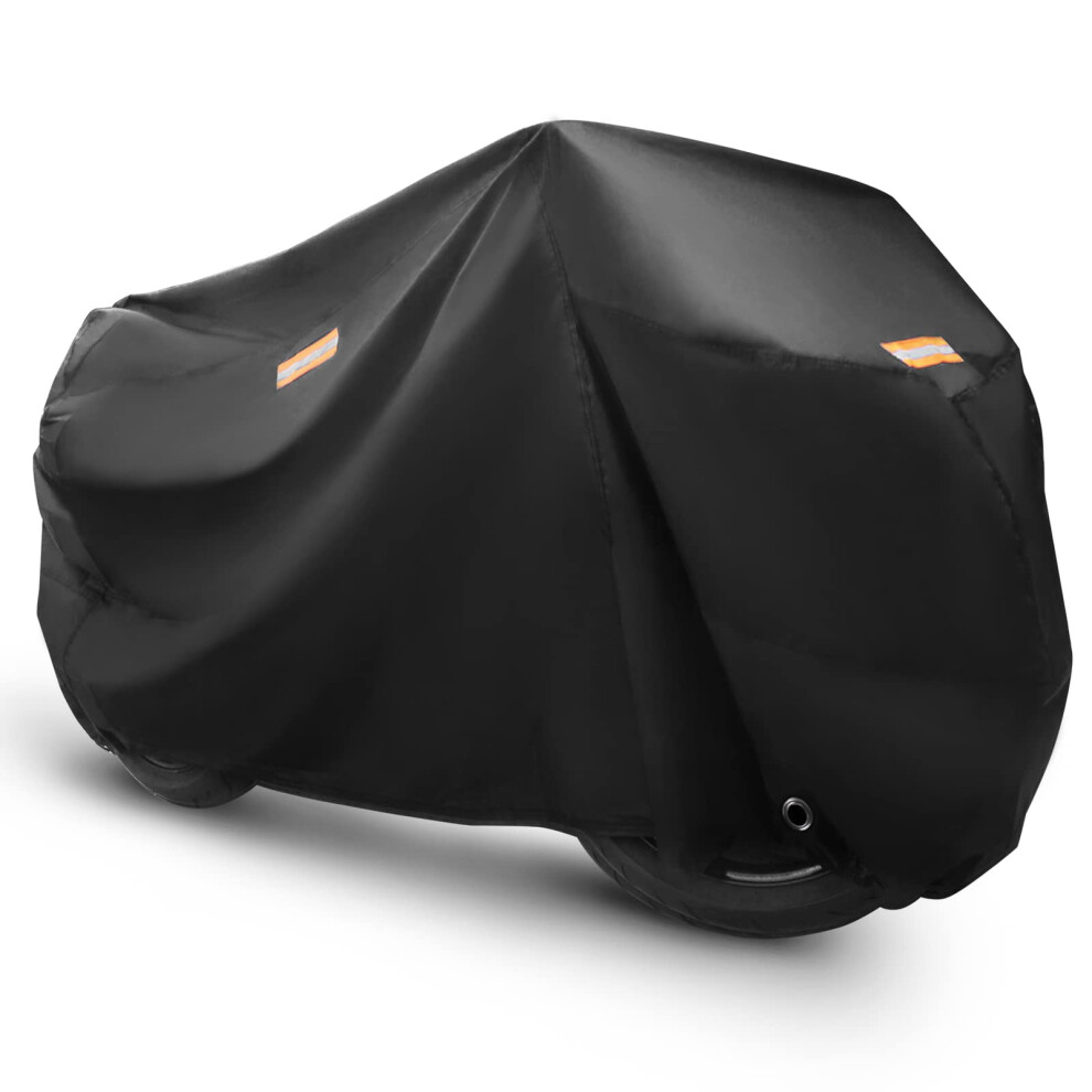 Motorcycle Cover All Season Universal All Weather With Reflective Strips 689788470375