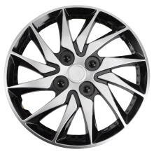 Silver and Black Hubcap Wheel Cover for Car Auto Accessories Fit for Hub and Rim Stylish Hub Case for Vehicles Car Wheel Cover