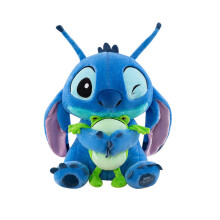 (35cm) Stitch Plush Cuddly Toys With Holding Frog Designs For Kids Birthday Gift And