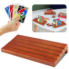 's Card Holder, HandsFree Card Stand, Wooden Playing Card Holder for Seniors, Ages 12