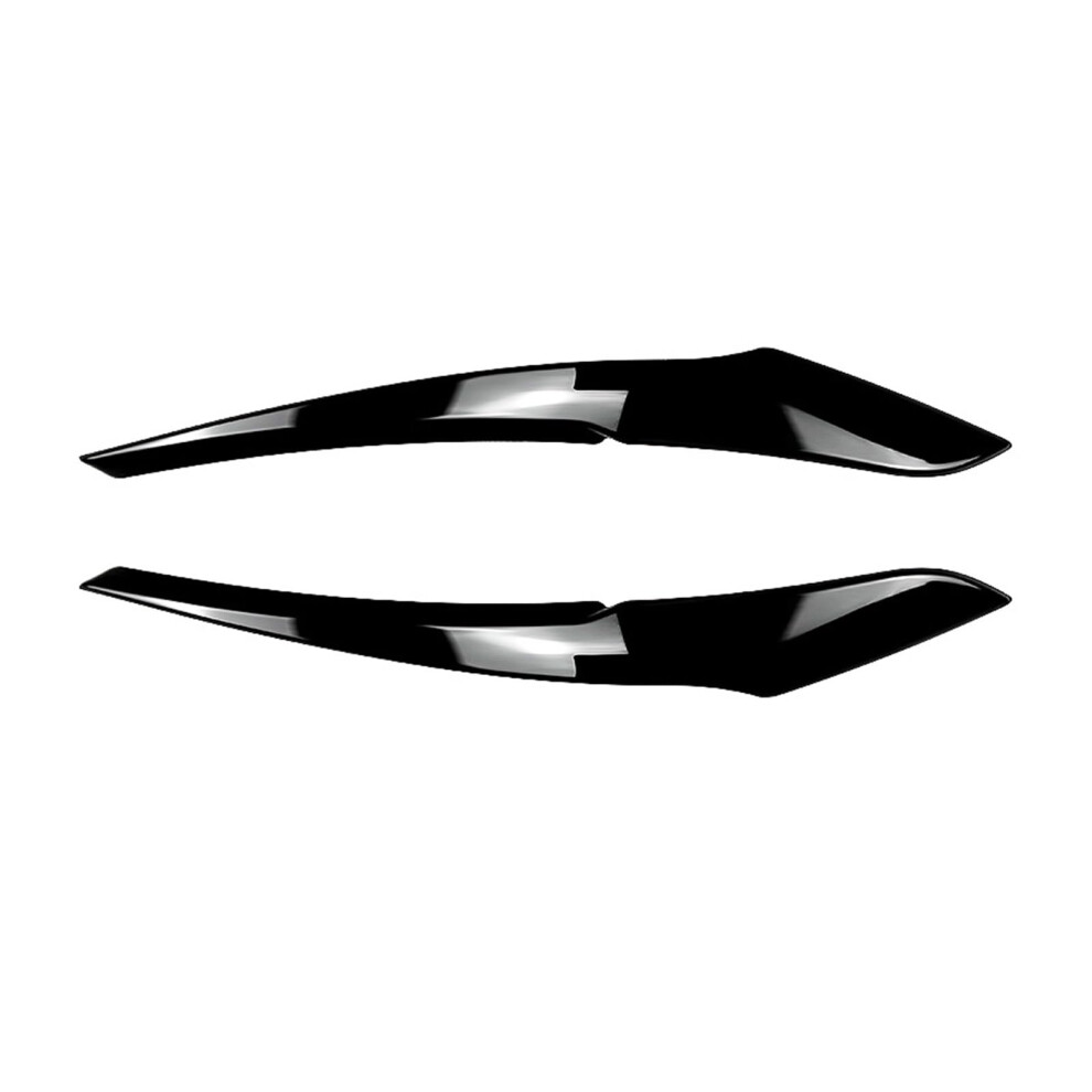 Fit For Bmw 1 Series F20 F21 Early 20112014 Lowend Headlight Eyebrow Exterior Car Sticker Modification(Piano ) Black 689788472140