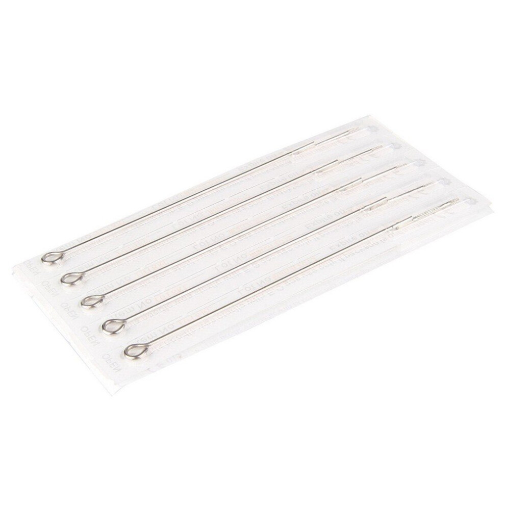 50PCS 14RS Tattoo Needles Round Shading Needles for Tattooing Disposable Sterilized