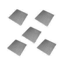 5X Aquarium Dividers Lids Fish Tank Bottom Divider Grids Isolation Cover Lid Easy to Assemble Isolation Boards Bottom Trays, Black