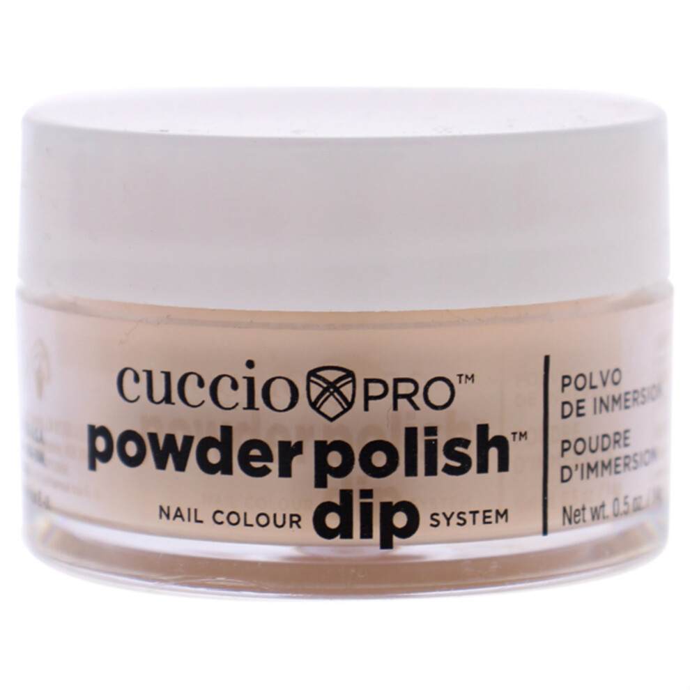 Cuccio Pro Peach Pro Powder Polish Nail Colour Dip System - Flattering By For Women - 0.5 Oz Nail Powder