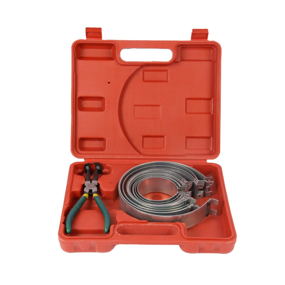 Automotive Engine Piston Ring Compressor Tool Set With 1 Pliers And 14 Pcs Piston Rings For Repairing Car Truck Auto Engine 689788474120