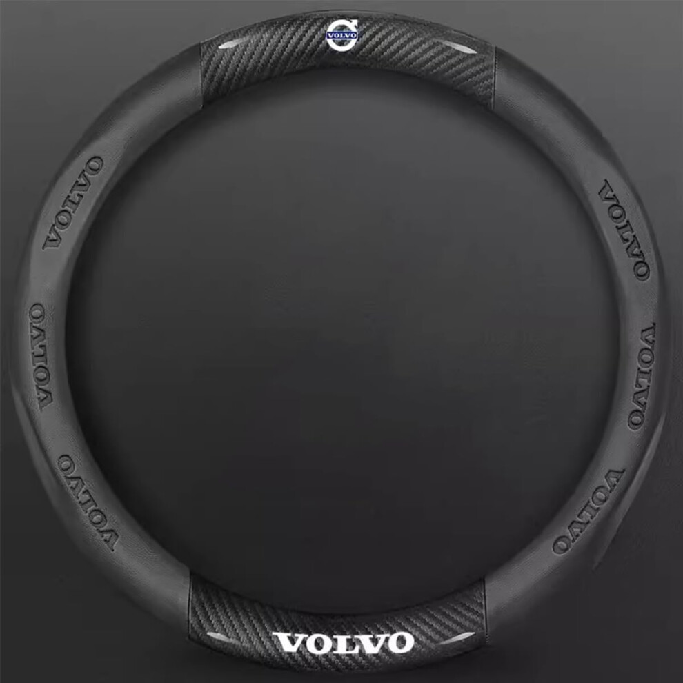 Car Steering Wheel Cover For Volvo Xc90, Microfiber Leather Nonslip Breathable Protector 689788473994