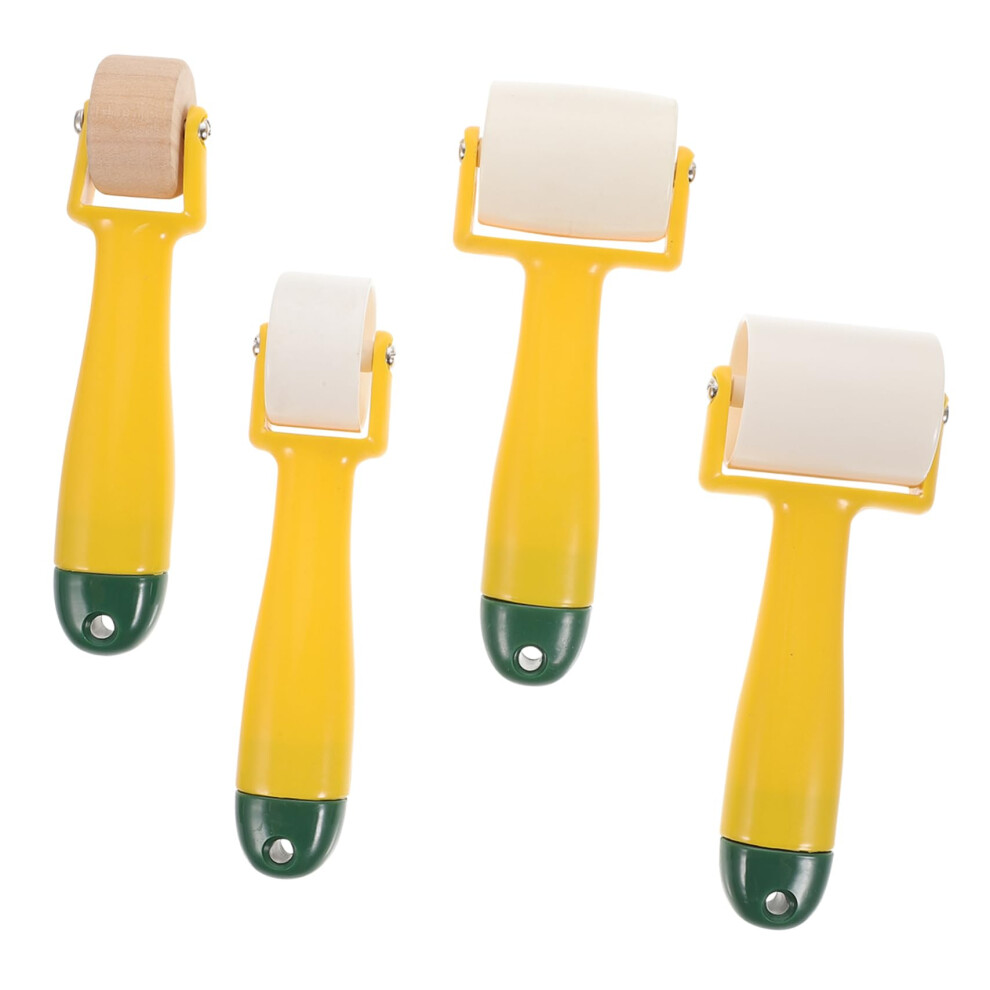 Professional Wallpaper Tool Set 4 Pcs Plastic Handle Foam Rollers Smoother Tool Seam Roller For Construction 689788475172