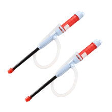 2pcs Electric Liquid Transfer Pump Gas Oil Gasoline Water MultiUse Hand Fuel Pump Red
