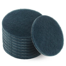 1200Grits 7 Inch Scrubber Scouring Pads Flocking Scuff PadsMultipurpose, Drill Scuffing Disc Hoop and Loop Surface Conditioning Disc Gray 8pcs