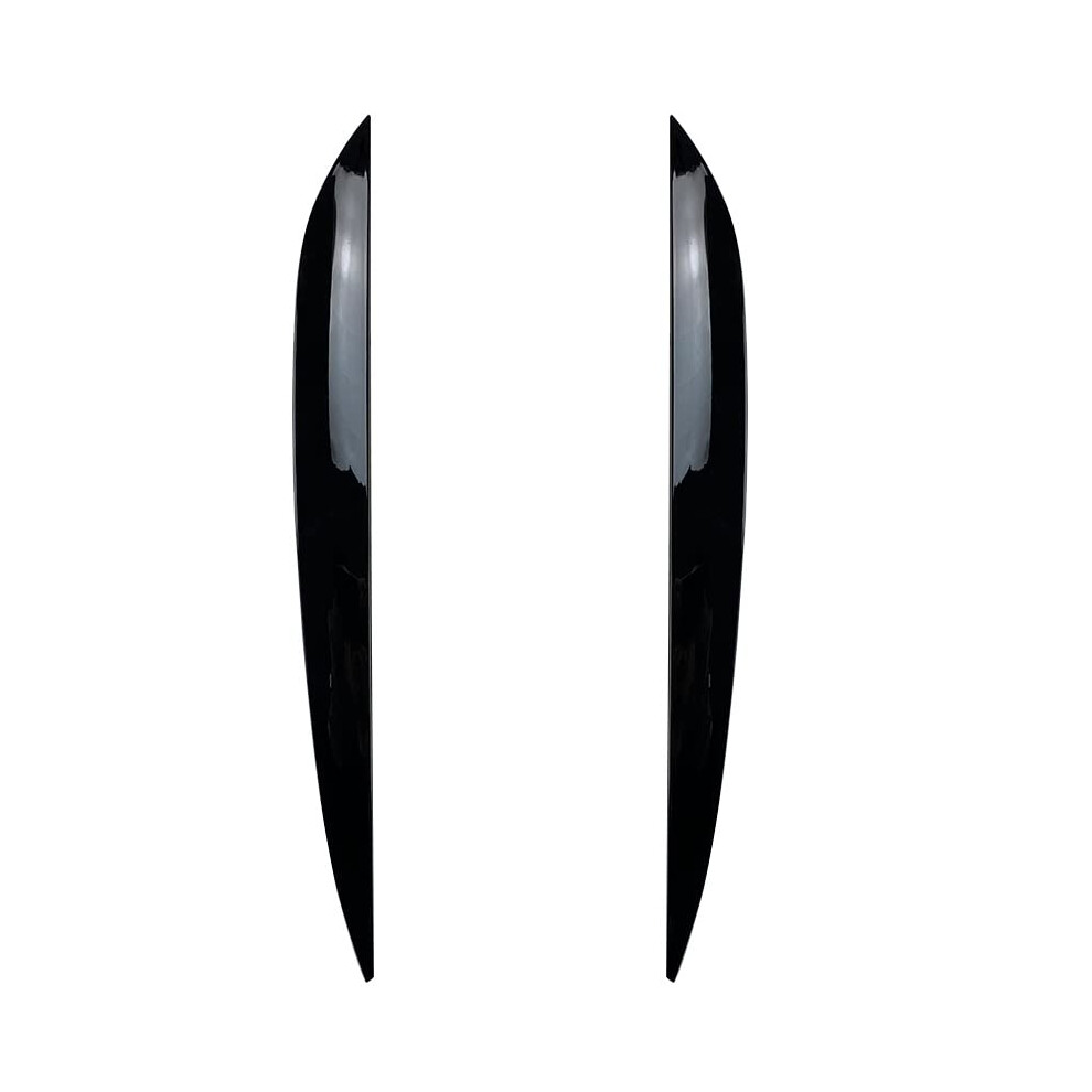 Fit For Vw Fit For Touareg 20102018 Headlight Eyebrow Car Sticker Exterior Modification(Piano ) Black 689788475653