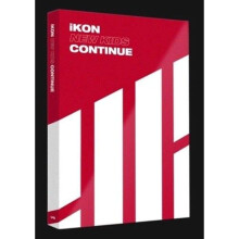 iKON - [New Kids Continue] Album Röd Ver CD+88s Fotobok+1s Ackordeon Postkort+1s Fotokort K-POP