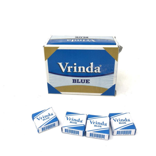 Vrinda Blue Squares Box mit 48 Stck