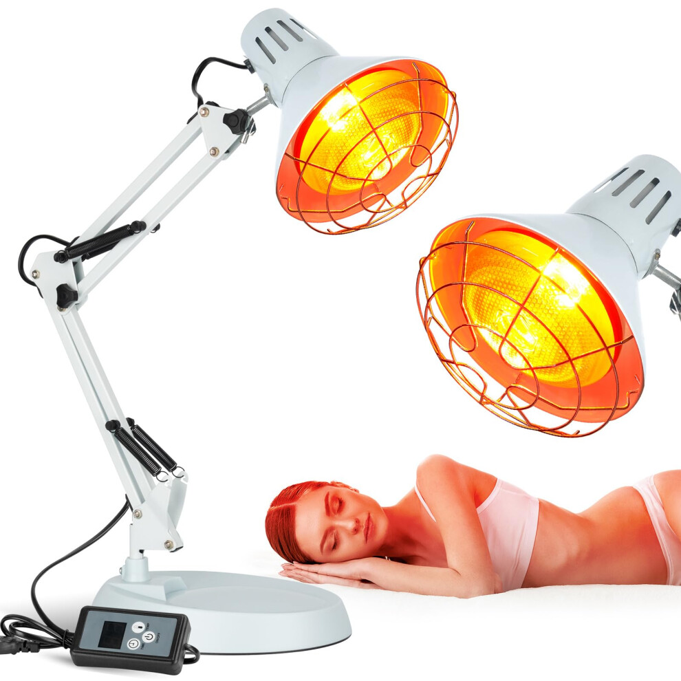 Red/Light Infra Infra Lamp, 150W Near Infra Heat Lamp For Body Neck Shoulder Joints Back Pain Relief,Universal For Humans And Pet