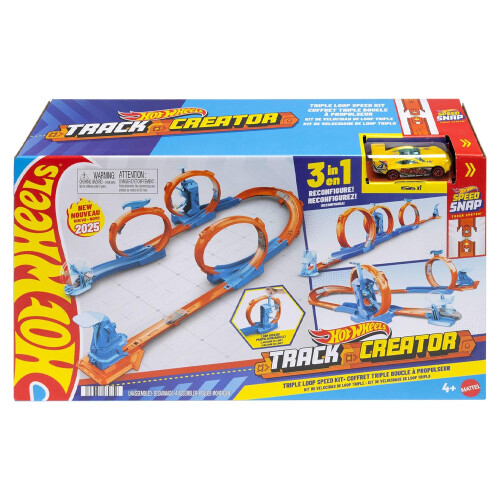Hot Wheels Hot Wheels Triple Loop Speed Kit Track Creator Playset Age 4+ Mattel JDW39