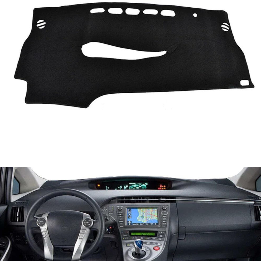 Fit For Toyota Prius 20102015 Lhd, Car Dashboard Cover, Sun Protection Dashboard Cover, Dash Mat, Car Accessories Black 689788477114
