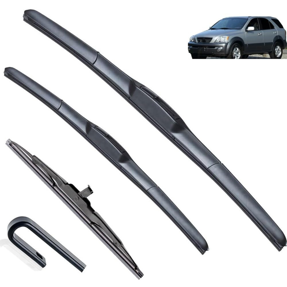 Auto Wiper Compatible With Kia Sorento Mk1 2002 2009 Car Front Rear Wiper Blades 689788478142