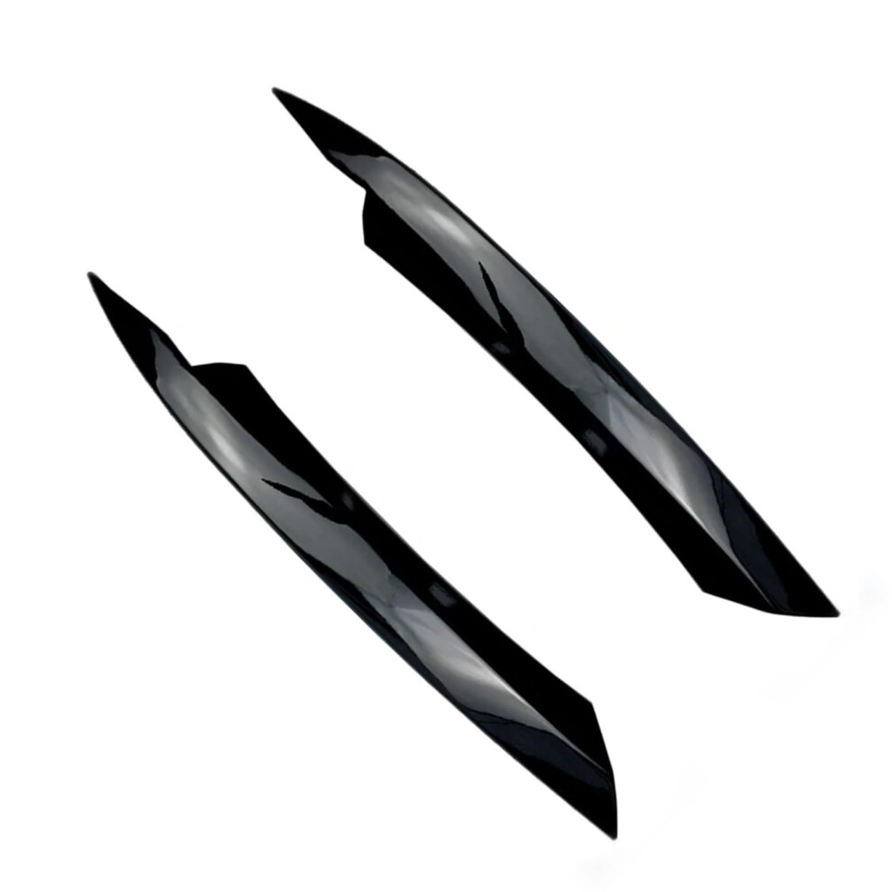 Car Headlight Eyebrow, Abs Carbon Fiber Look Headlight Eyebrow Trim, Compatible For Passat B7 20102014(Gloss ) Black 689788478623