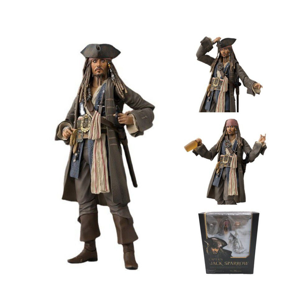 (JackSparrow) The Pirates Of Caribbean 5 Dead Men Tell No Tales Captain Jack Shf Figure Action