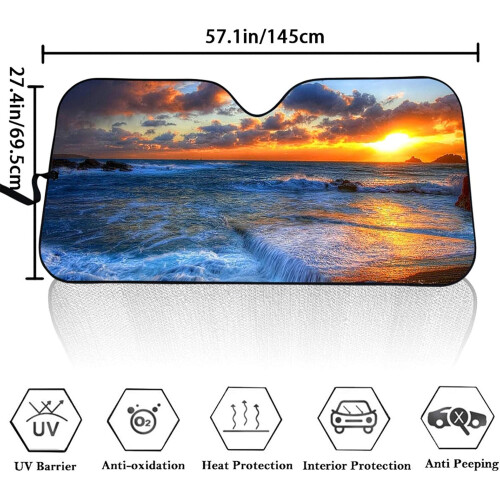 Dog  Cat Driver Sunshade for Car Windshield Foldable Auto Front Window Protector 2