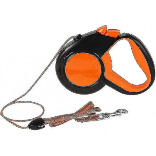 Retractable Dog Lead Extendable Leash Reflective Strong Tape with Non-slip Handle