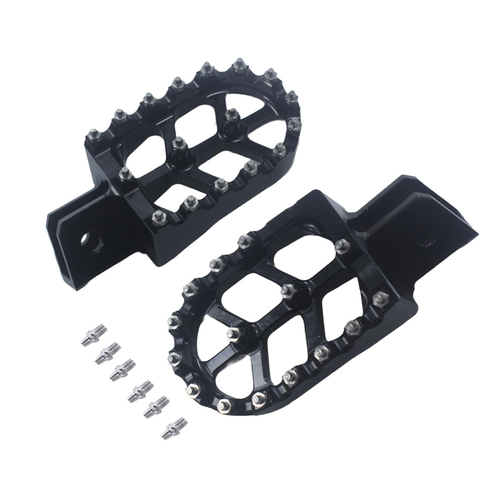 Motorcycle Cnc Aluminum Foot Pegs Rests Footpegs For Tw200 Tw 200 1987 Motorbike Dirt Pit Bike 689788480756