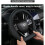 for Mini Cooper Steering Wheel Cover, Organic Leather Stretchy  Black Red 2