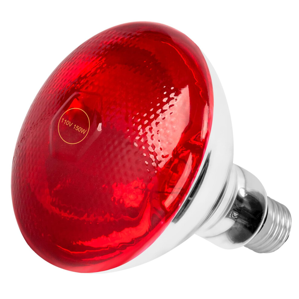 Infra Bulb Heat Lamp, Therapy Heat Bulbs, Infra Bulb Suitable For E26/E27 Socket Infra Bulbs For Body/Pet (150, Watts) Red/Light