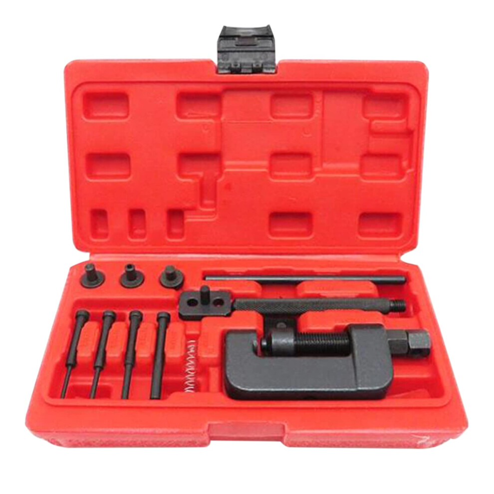 Cha Cutter Rivet Tool, Chain Breaker Set With Carrying Case Chain Cutter And Riveter For Motorcycle Bike Atv 689788482408