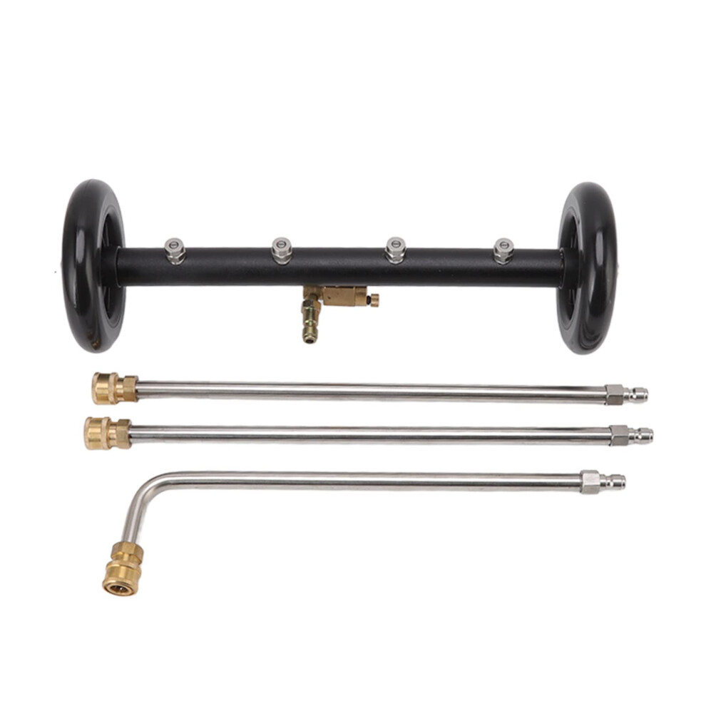 Under Car Washer 16In With 1/4In Interface Undercarriage Cleaner For Truck Cleaning Black 689788482682