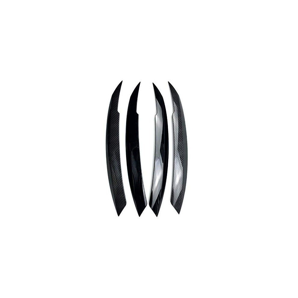 Fit For Vw Sagitar Overseas Version Fit For Jetta 6Th Generation Fit For Jetta Mk6 Headlight Eyebrow Car Sticker Exterior Modification(Piano ) Black 689788483306