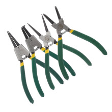 7'' Spring Loaded Clutch Clamp Kit Snap Ring Pliers Set 4pcs Internal External Circlip Pliers for Ring Remover