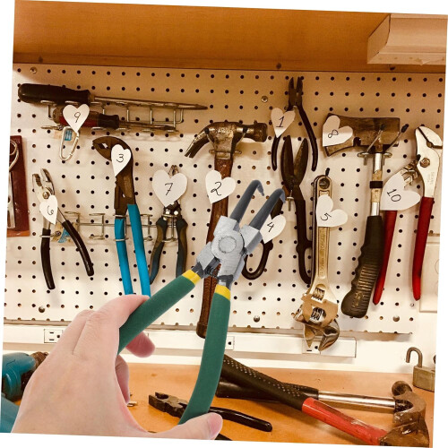 7'' Spring Loaded Clutch Clamp Kit Snap Ring Pliers Set 4pcs Internal External Circlip Pliers for Ring Remover 1