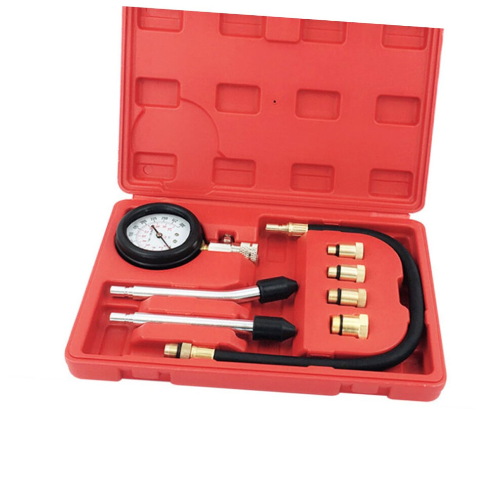 Engine Gauge Set 2In1 Cylinder Pressure Gauge Leak Detector For Car Motorcycle 0300Psi Compression Tester 689788484099