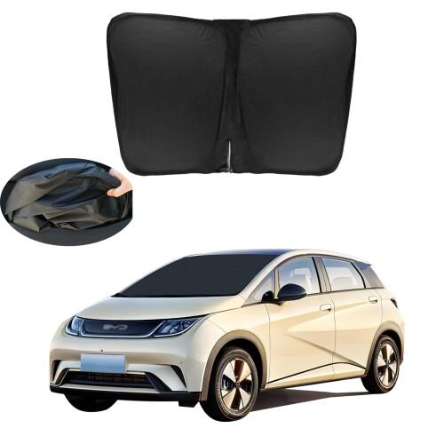 for BYD Dolph  Car Windshield Sun Shade Blocks UV Rays Sun Full Window Shade Visor Protector Keeps Your Vehicle Cool (Front Bumper Window)