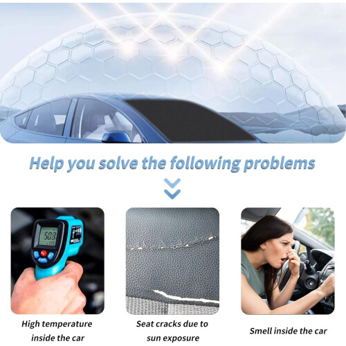 for BYD Dolph  Car Windshield Sun Shade Blocks UV Rays Sun Full Window Shade Visor Protector Keeps Your Vehicle Cool (Front Bumper Window) 1
