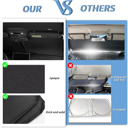 for BYD Dolph  Car Windshield Sun Shade Blocks UV Rays Sun Full Window Shade Visor Protector Keeps Your Vehicle Cool (Front Bumper Window) 2