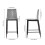 Living And Home (Grey) 2PCS Upholstered Bar Stools 7
