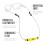 Chums Orbiter Float Eyewear Retainer - Letv?gts rustfrit st?lkabelbriller Stropp (EV Green) 5