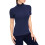 Dame Turtle Neck Toppe til Layering Navy Blue X-Large 5