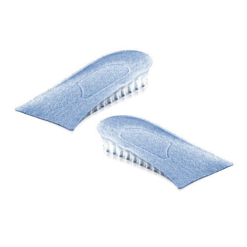 2 cm hohe Einlegesohlen - transparentes Silikon, 1 Paar