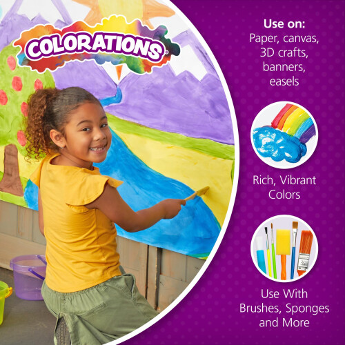 Colorations Colors Like Me afwasbare temperaverf 8 oz. - set van 8 2