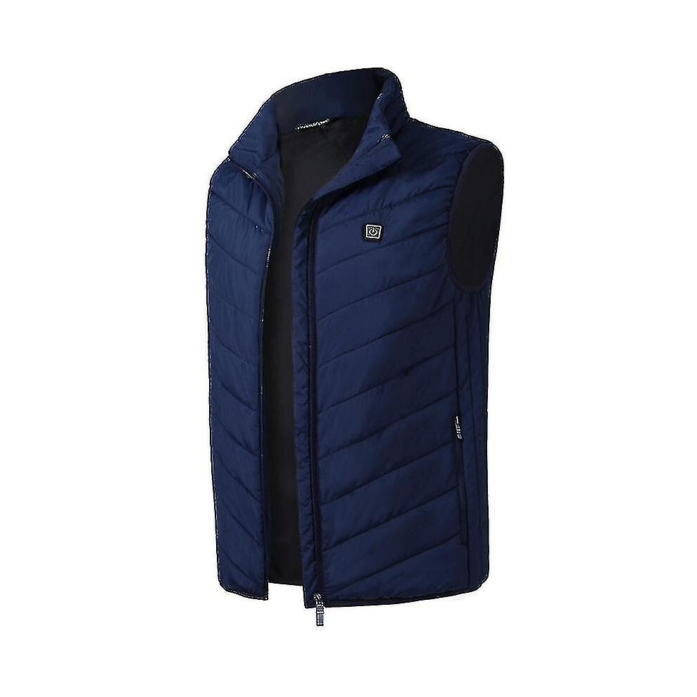 Kikidex (4Xl, Black) Men Winter Warm Electric Vest Usb Heated Jacket