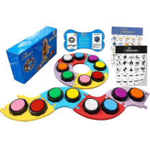 (As show, One size) 2023 New Upgraded Dog Recordable Training Buttons,dog Talking Buzzers Button Withstickers And Mats,louder Clearer Record