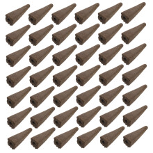 50pcs Seedling Block Fertilizer Fiber Soil Block Plant Starting Peat Blocks Starter Plugs Growth Organic Hydroponic Plants Nursery Peat Mud Coffee